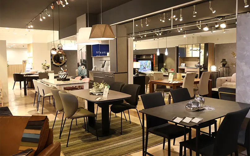 リビングコーディネートの展示